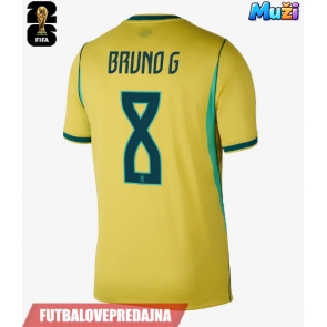 Lacne Muži Futbalové dres Brazília Bruno Guimaraes #8 MS 2026 Krátky Rukáv - Domáci
